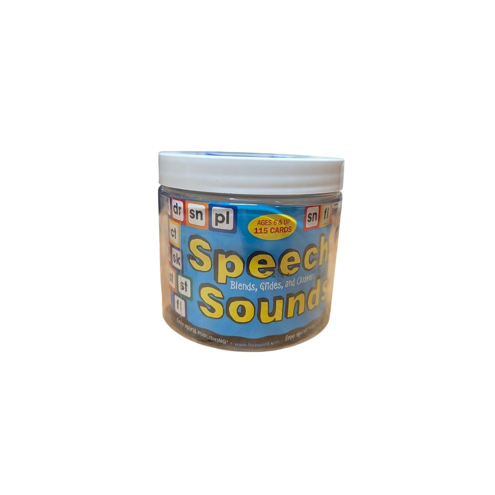Free Spirit Speech Sounds Kids OS Blue Excellent Blends Glides Clusters Jar